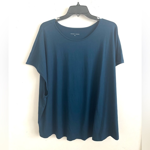 Universal Standard Tee Shirt Women’s 2X Boxy Relaxed Fit Blue Loungewear Casual - Picture 1 of 7